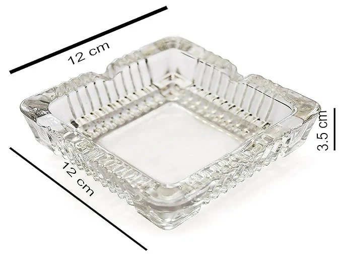 Luxury Crystal Glass Ashtray for Home, Office & Deck Decoration - Image 4