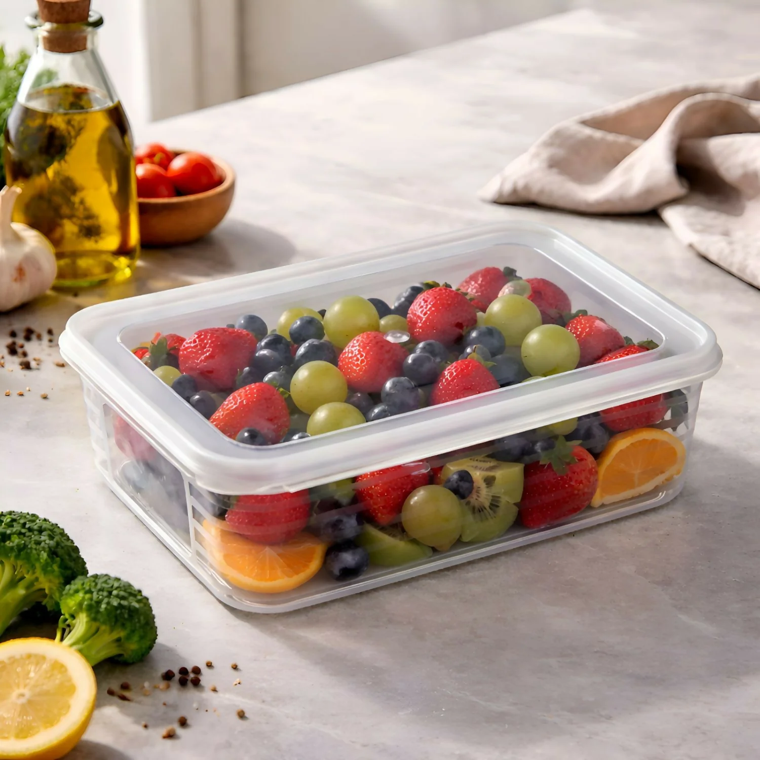 Cuisine Storage Container Airtight Kitchen Food Storage Box 3500Ml (Pack of 3) - Image 2