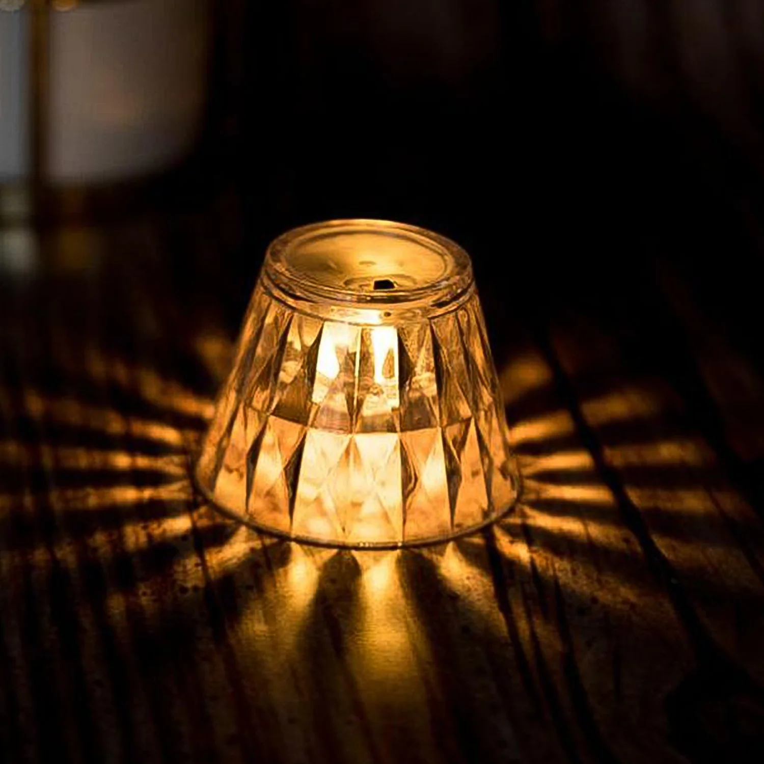Cup Shape Crystal Table Lamp, Diwali (1 Pc) - Image 5