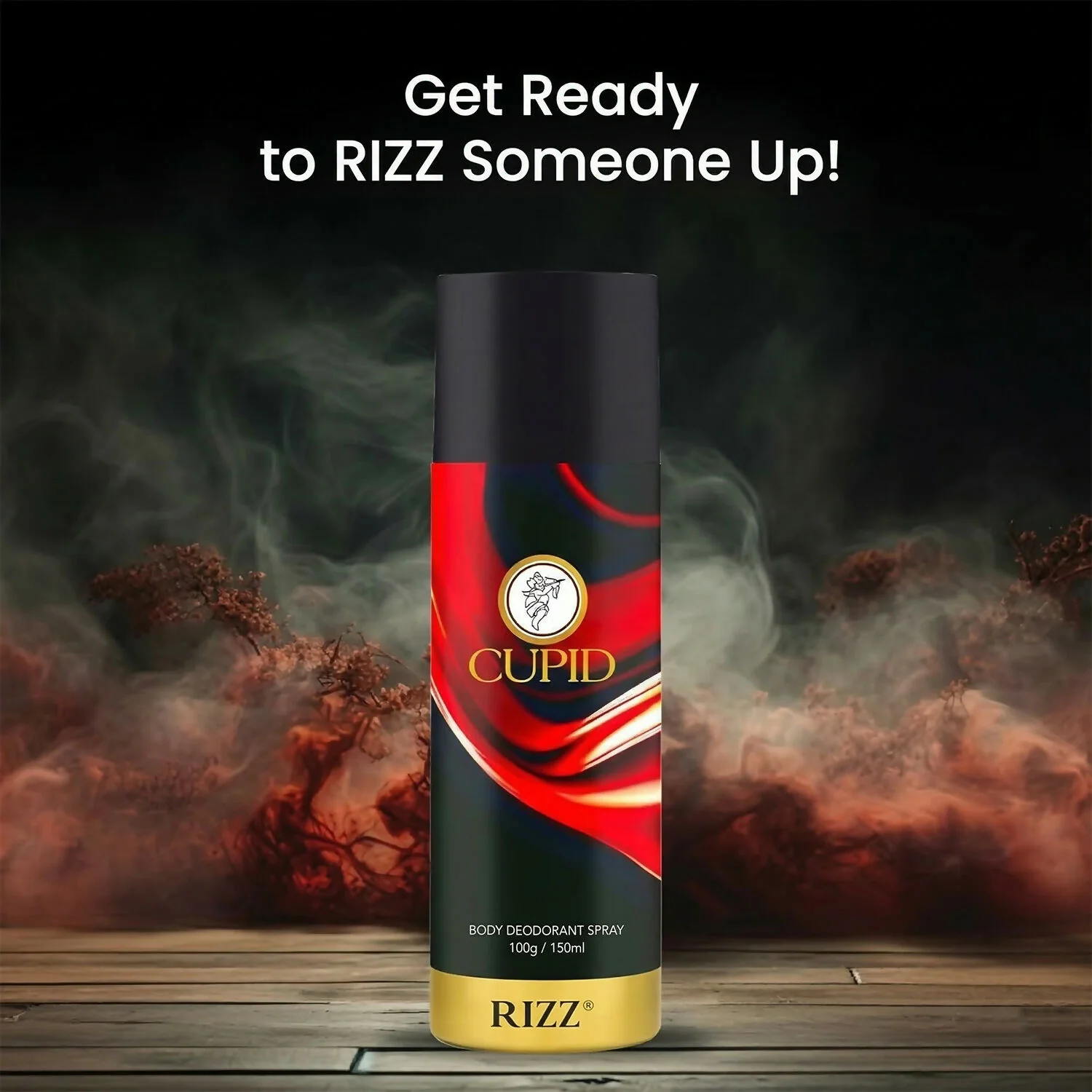 CUPID Body Deodorant Spray - RIZZ Fragrance for Men (150 ml) - Image 2