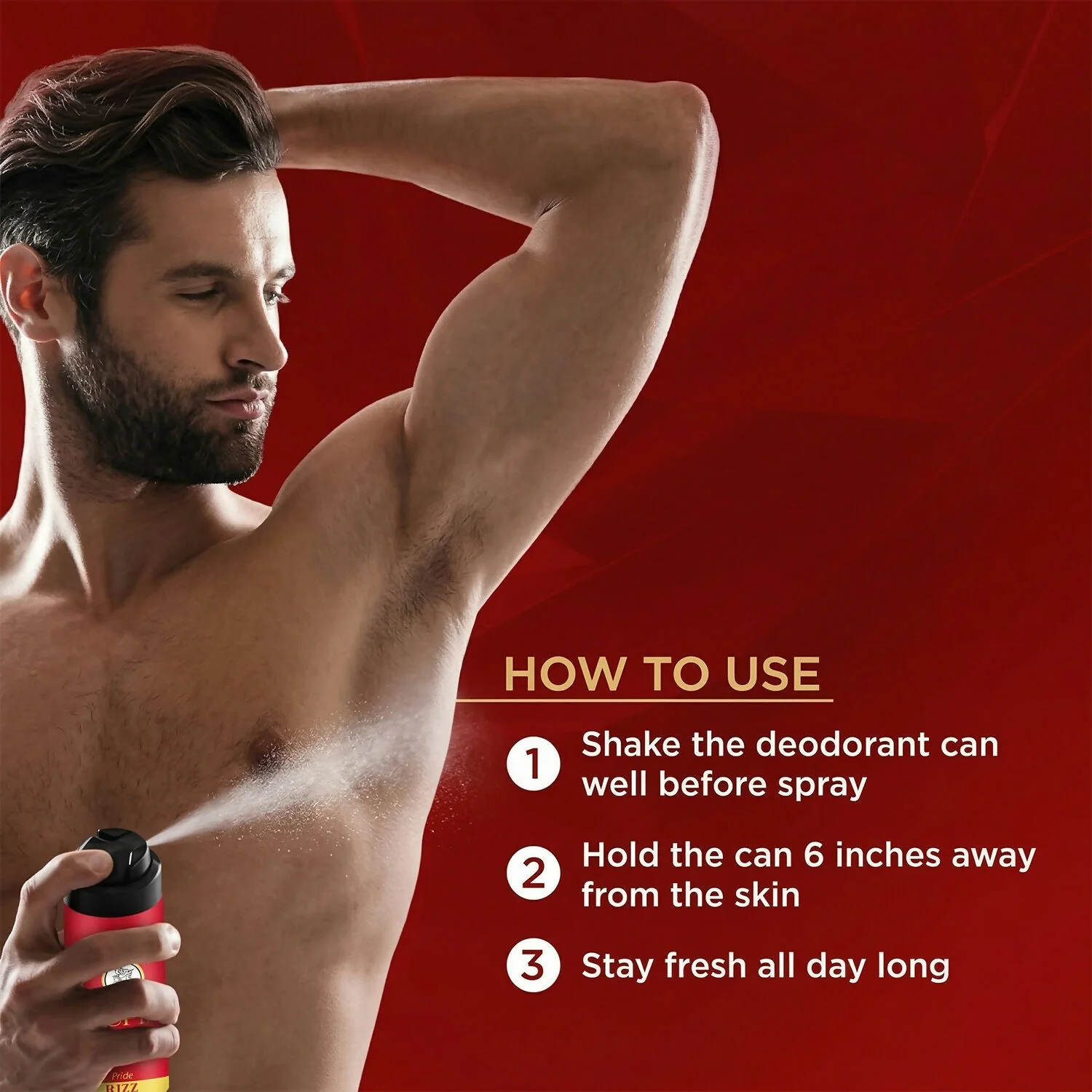 CUPID Body Deodorant Spray - RIZZ Fragrance for Men (150 ml) - Image 5