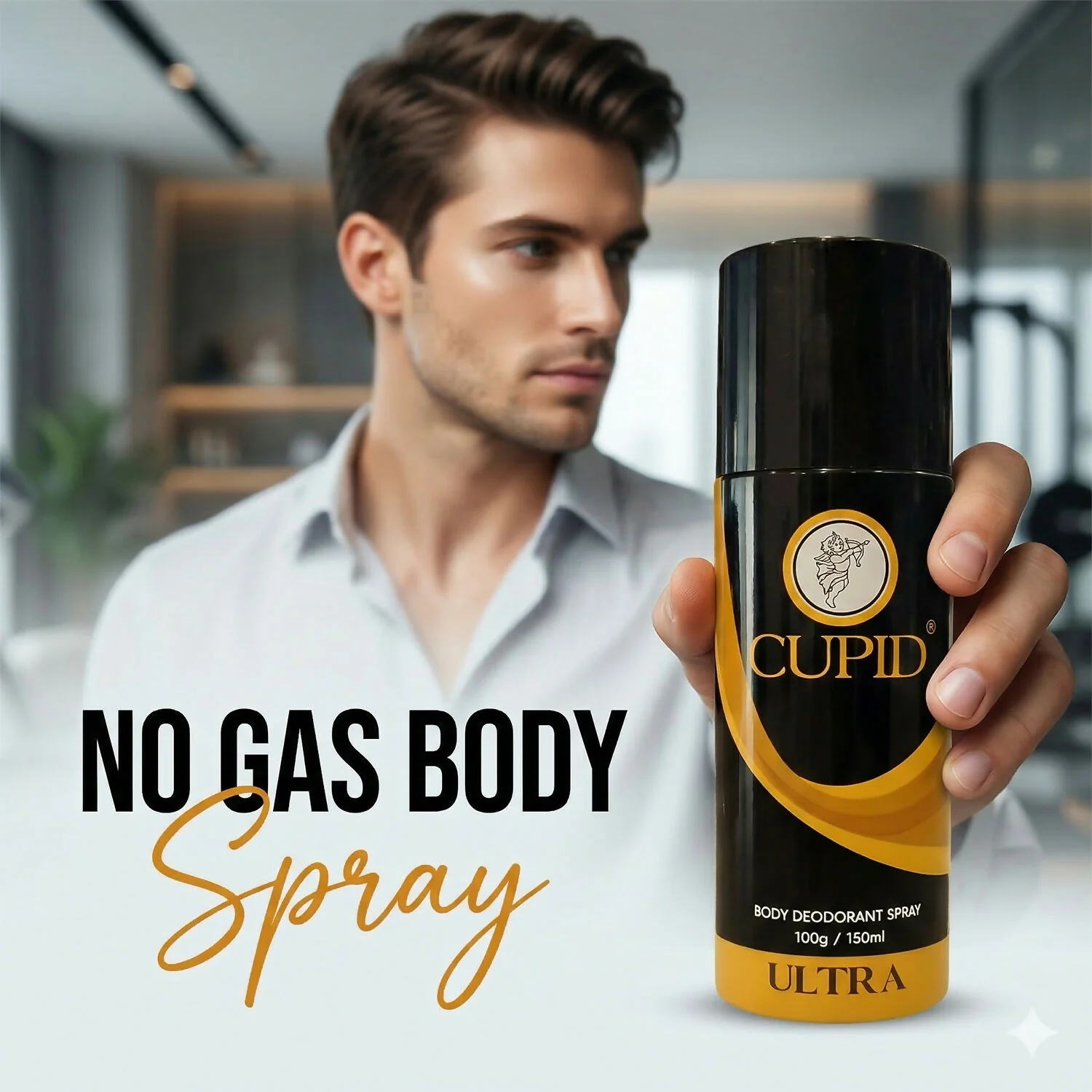 CUPID Body Deodorant Spray - RIZZ Ultra Fragrance for Men (150 ml) - Image 2