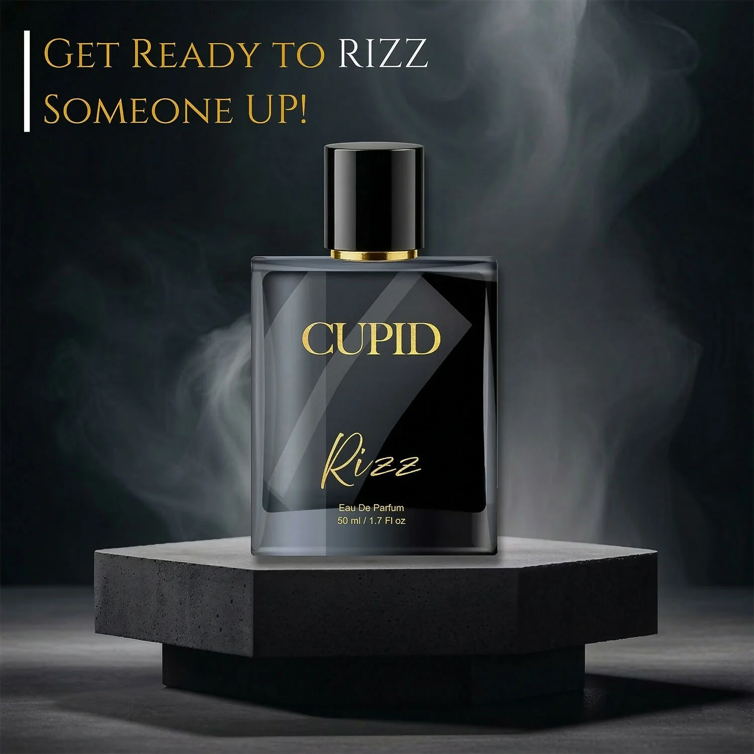 Cupid Luxury Men Rizz Perfume|Long Lasting Fresh Citrusy & Woody Edp Fragrance Scent Liquid Perfume (50 Ml) - Image 2