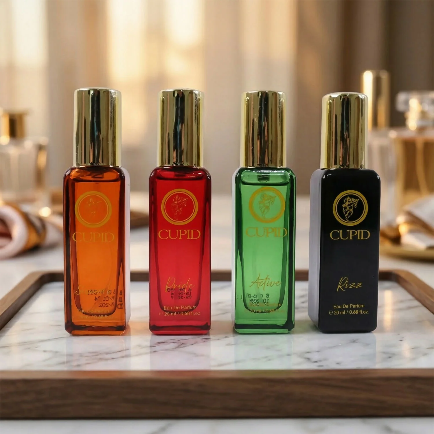 Cupid Premium Perfume Gift Set for Men Long Lasting Fragrance Collection (4x20ml) - Image 5