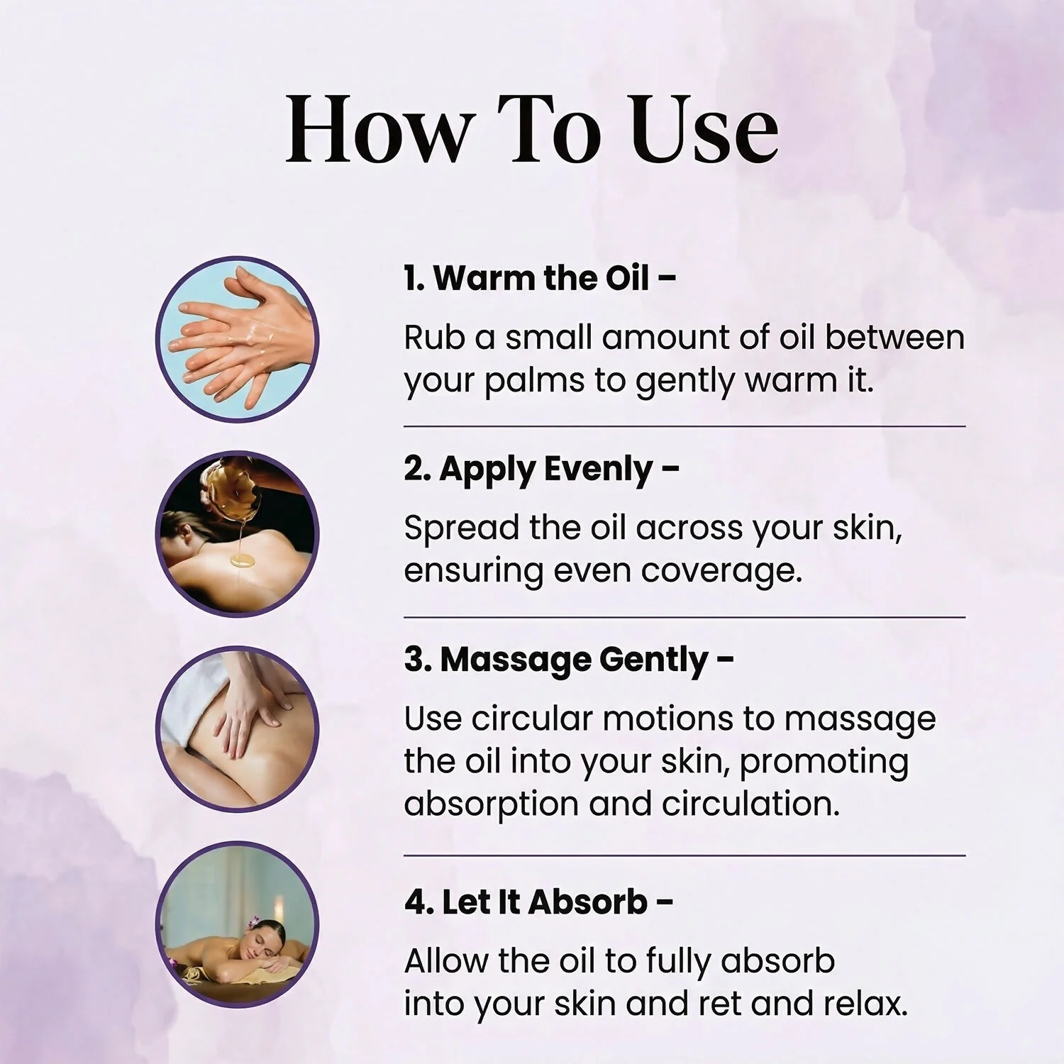 Cupid Revitalizing Massage Oil with Lavender & Loban Relaxing Body Care Oil (100 Ml) - Image 3