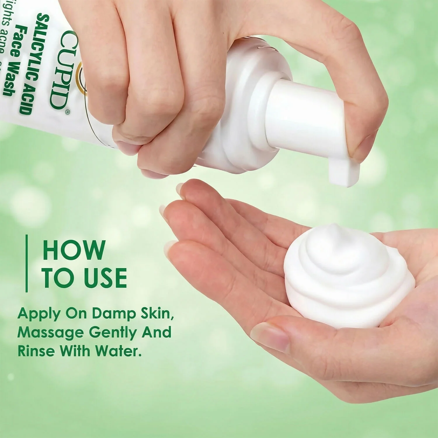 Cupid Salicylic Acid Foam Face Wash for Acne Control & Oil Balance (110 Ml) - Image 4