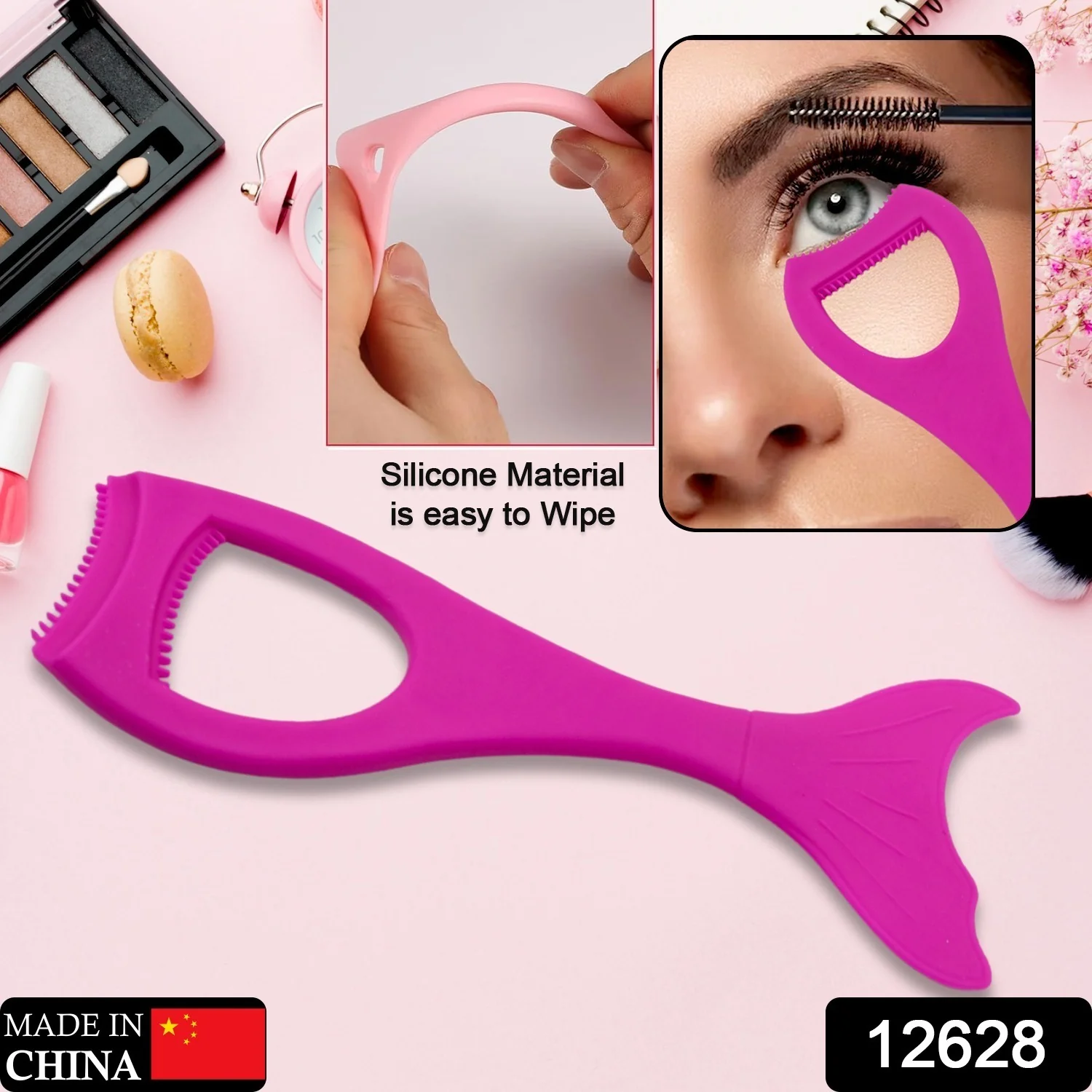 Multifunctional Easy To Clean Curved Silicone Eyeliner (1 Pc) - Image 2