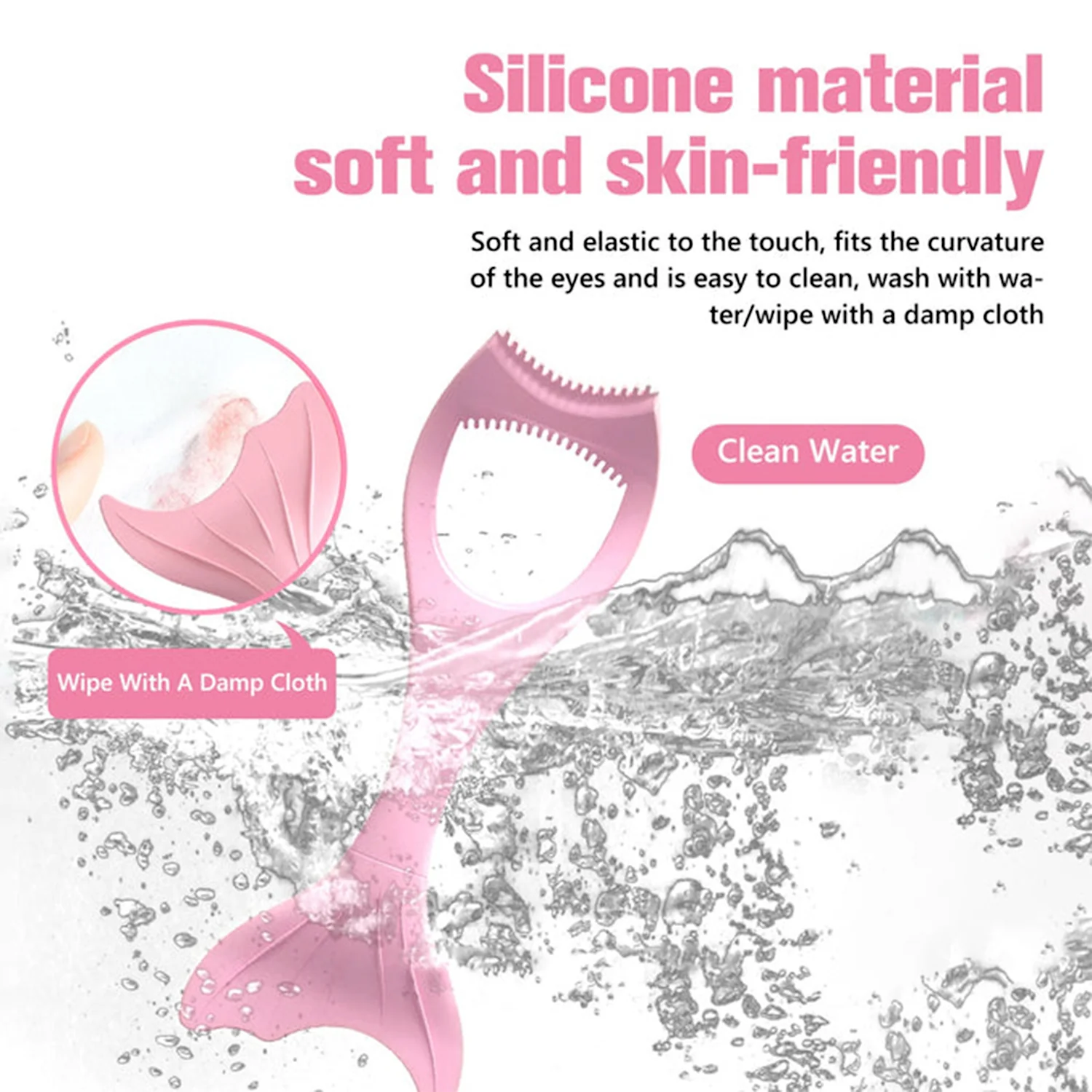 Multifunctional Easy To Clean Curved Silicone Eyeliner (1 Pc) - Image 3