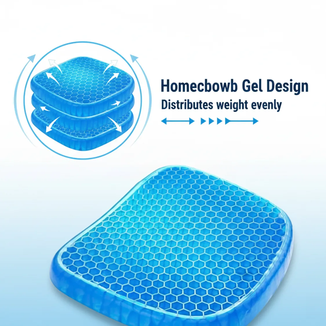 Cushion Seat Flex Pillow, Orthopedic Seat Cushion Pad (Egg Sitter) - Image 2