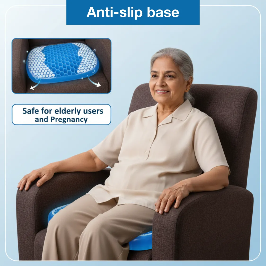 Cushion Seat Flex Pillow, Orthopedic Seat Cushion Pad (Egg Sitter) - Image 6