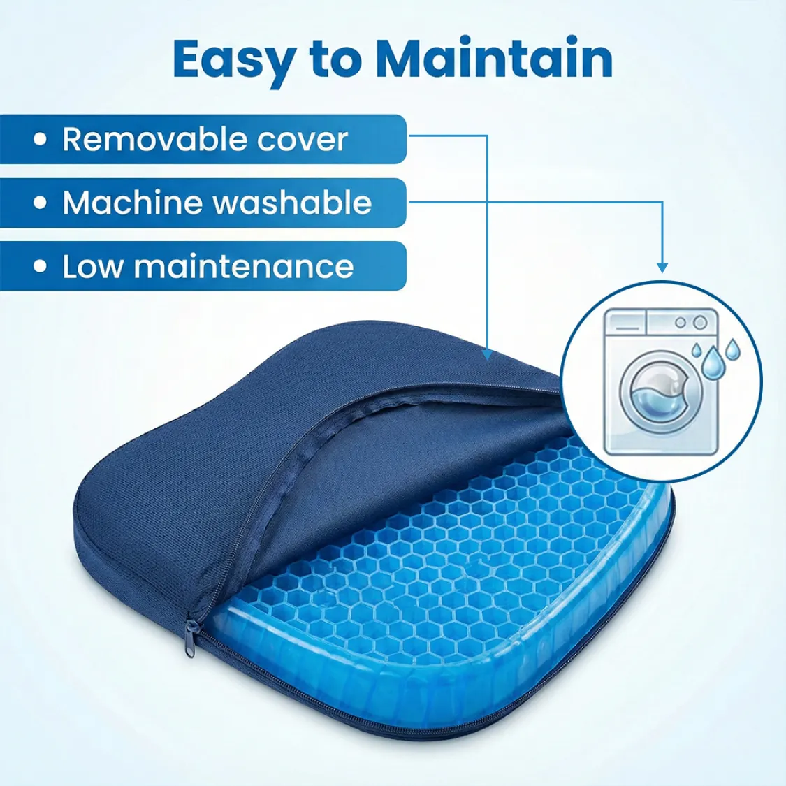 Cushion Seat Flex Pillow, Orthopedic Seat Cushion Pad (Egg Sitter) - Image 7