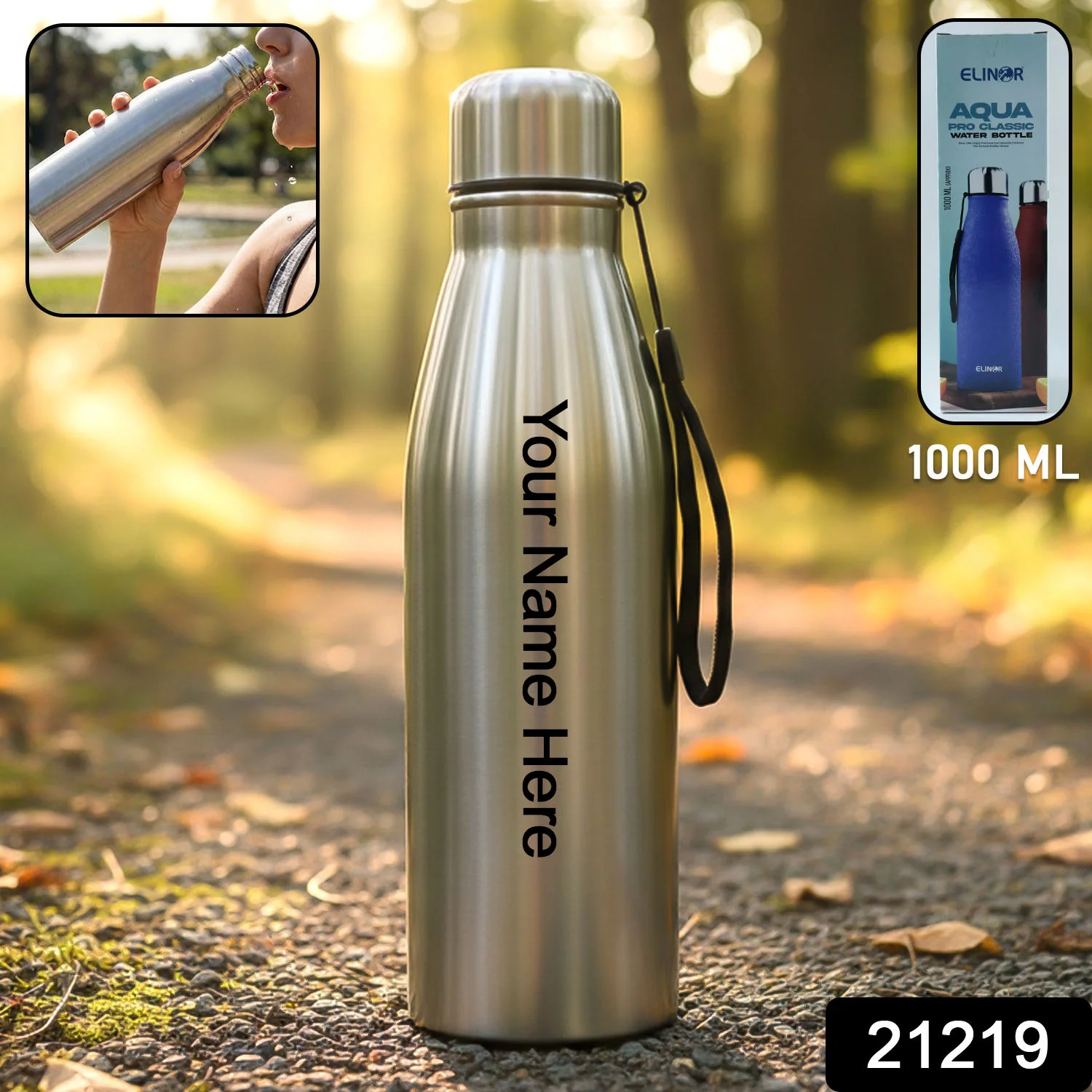 Custom 1000 ML Stainless-Steel Water Bottle (1 Pc) - Image 2