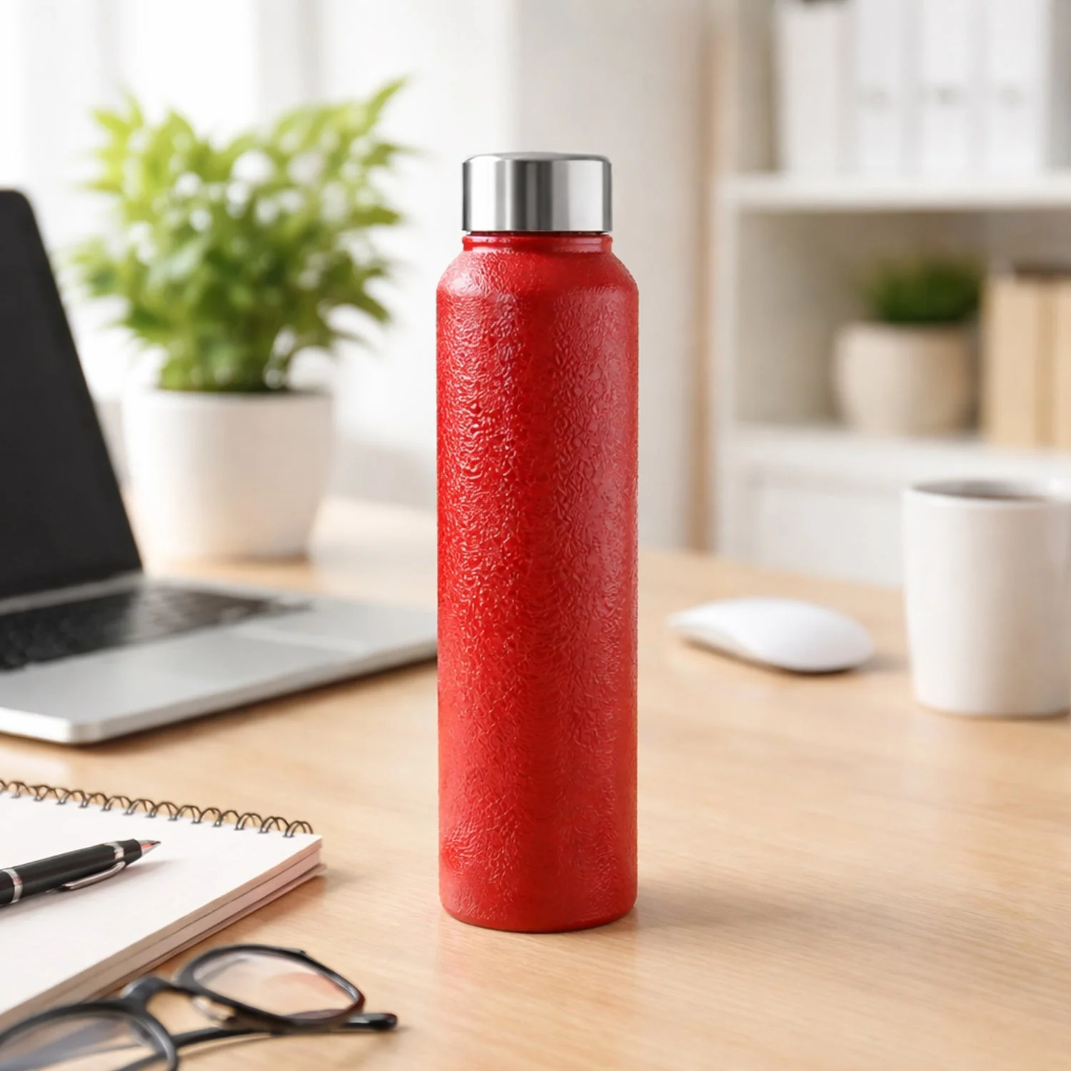 Custom 1000 ML Stainless Steel Water Bottle Red Color (1 Pc) - Image 4