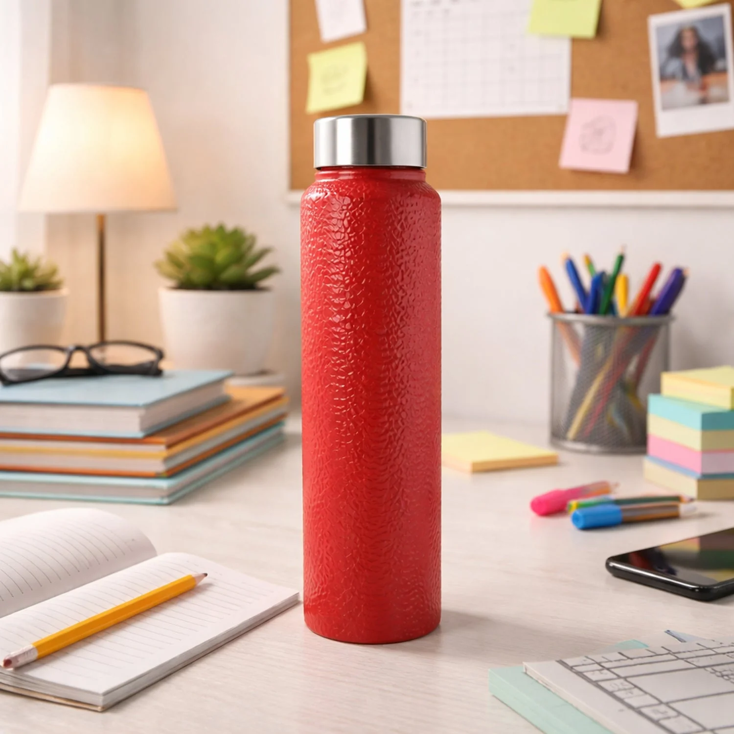 Custom 1000 ML Stainless Steel Water Bottle Red Color (1 Pc) - Image 7