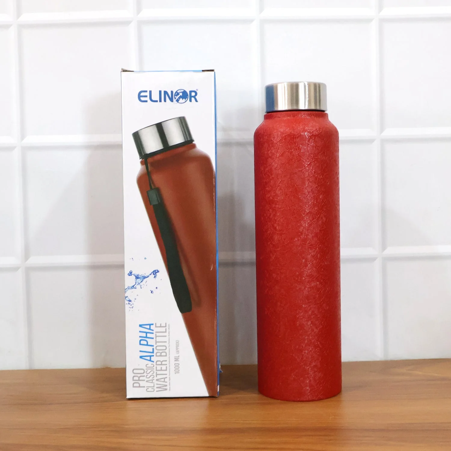 Custom 1000 ML Stainless Steel Water Bottle Red Color (1 Pc) - Image 8