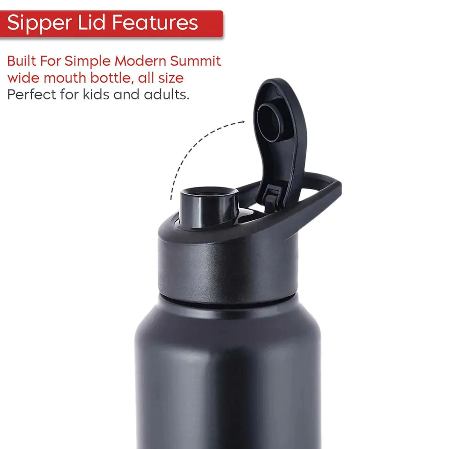 Customized Stainless Steel 1000ml Flip-Top Reusable Sports Water Bottle – 1 Pc - Image 7