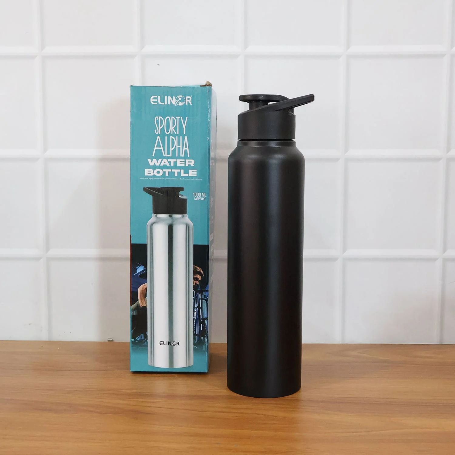Customized Stainless Steel 1000ml Flip-Top Reusable Sports Water Bottle – 1 Pc - Image 9
