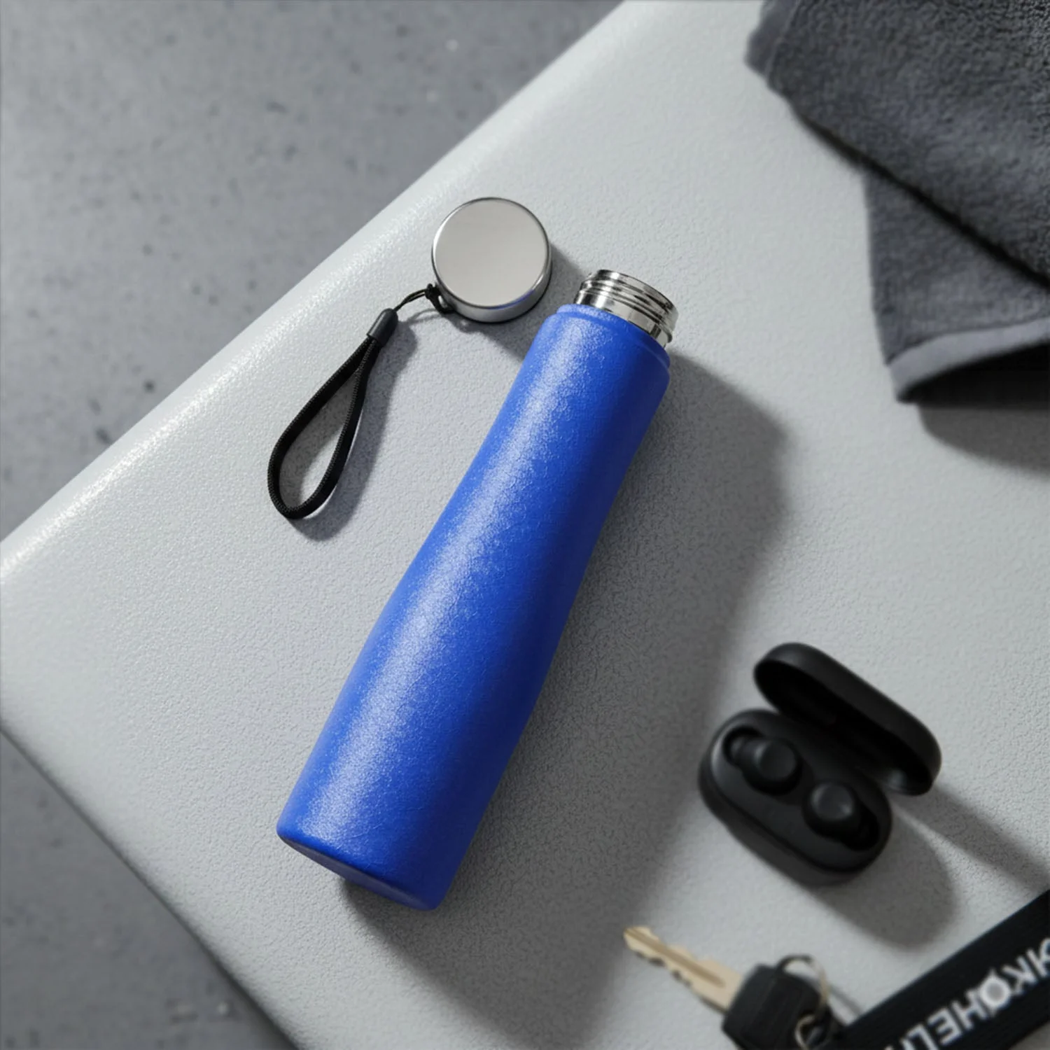 Custom Classic Stainless Steel Water Bottle Blue Color (1000 ML, 1 Piece) - Image 4