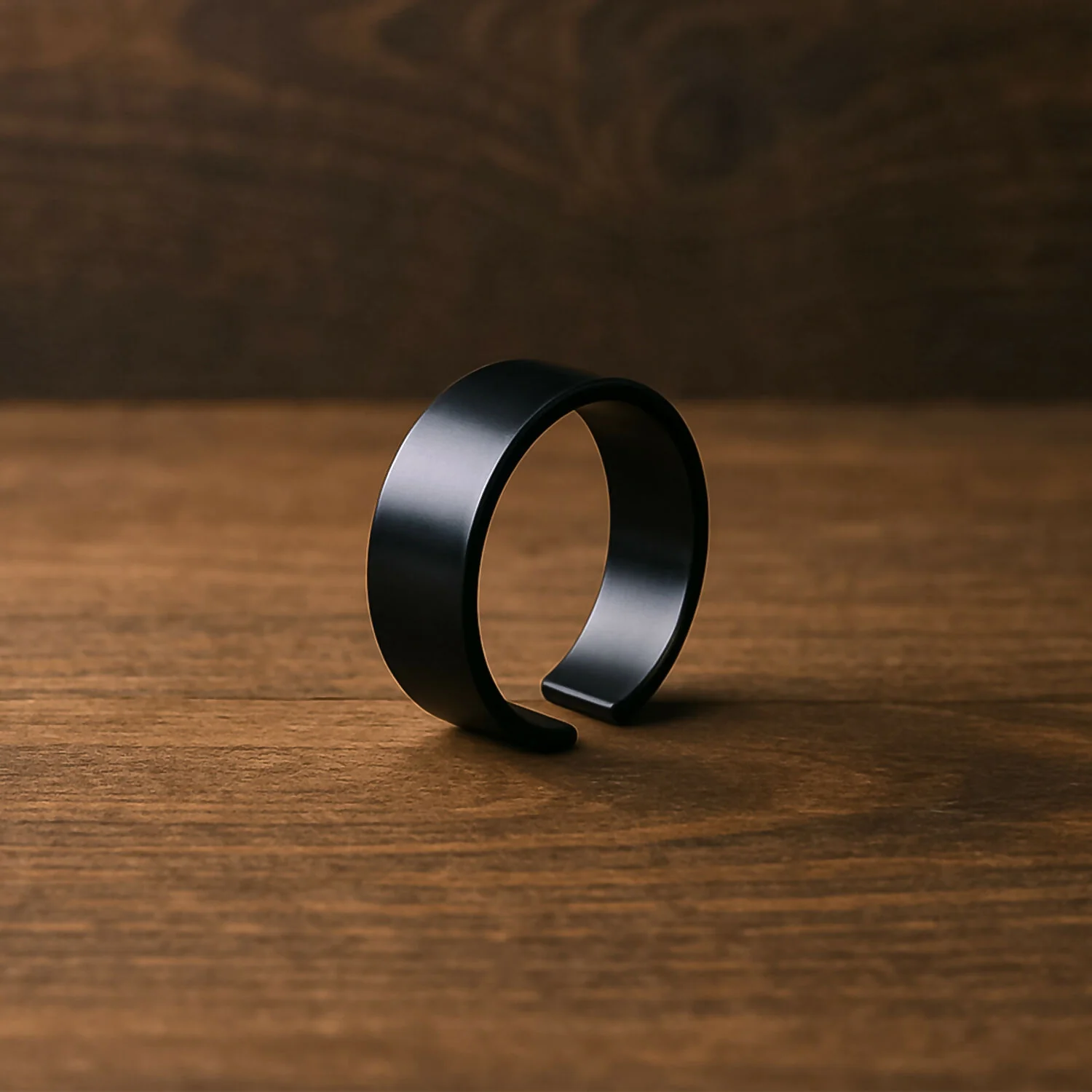 Custom Engraved Black Stainless Steel Adjustable Name Ring - Image 4