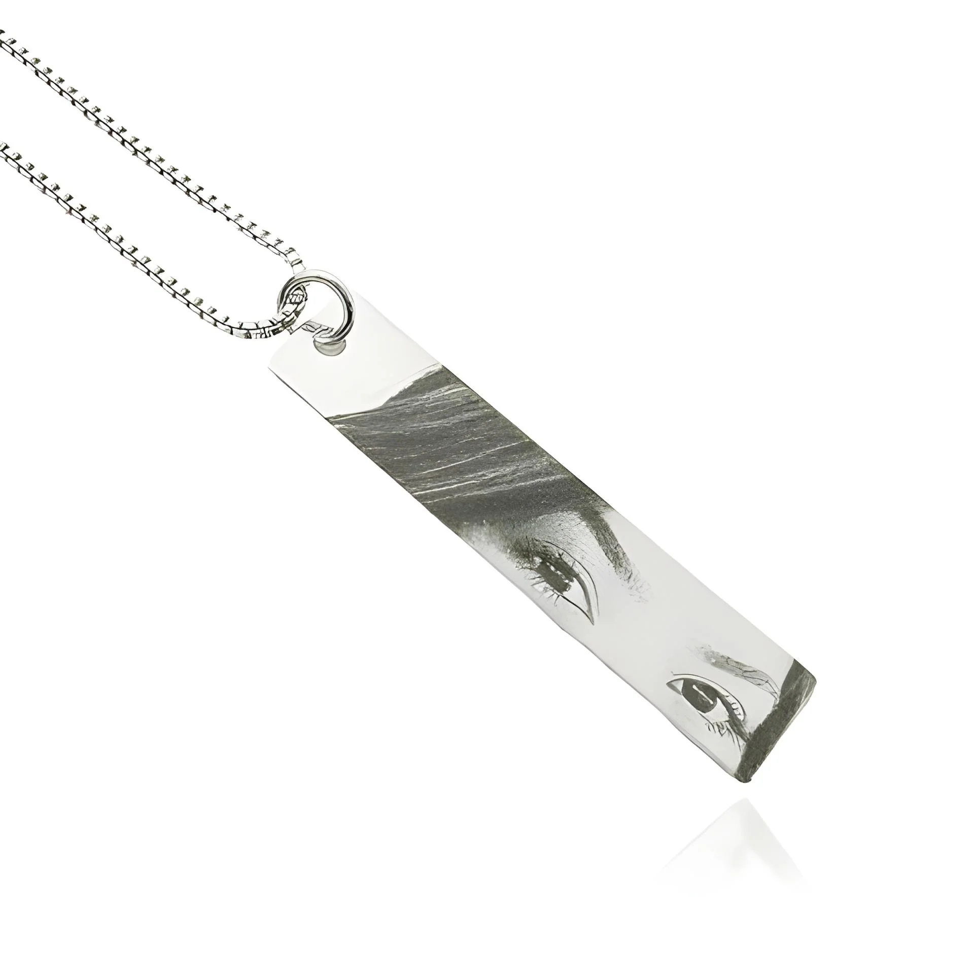 Custom Engraved Eye Pendant Necklace Personalized Jewelry for Women - Image 4