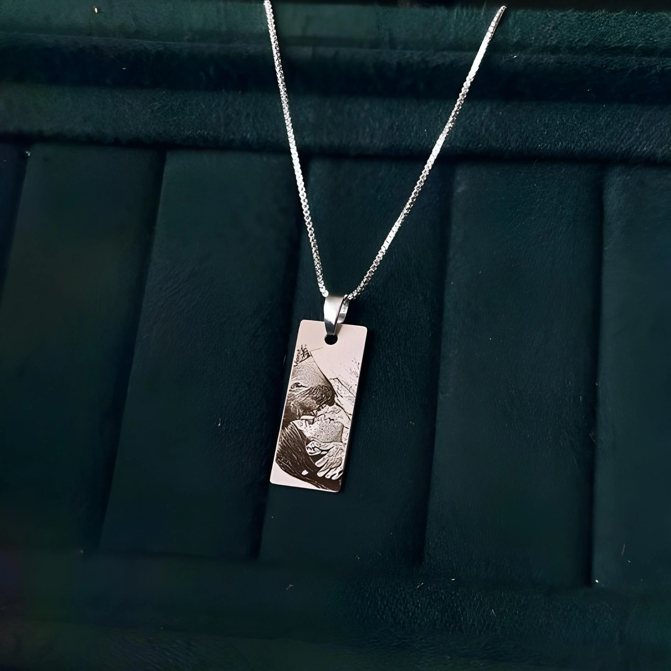 Custom Engraved Eye Pendant Necklace Personalized Jewelry for Women - Image 5