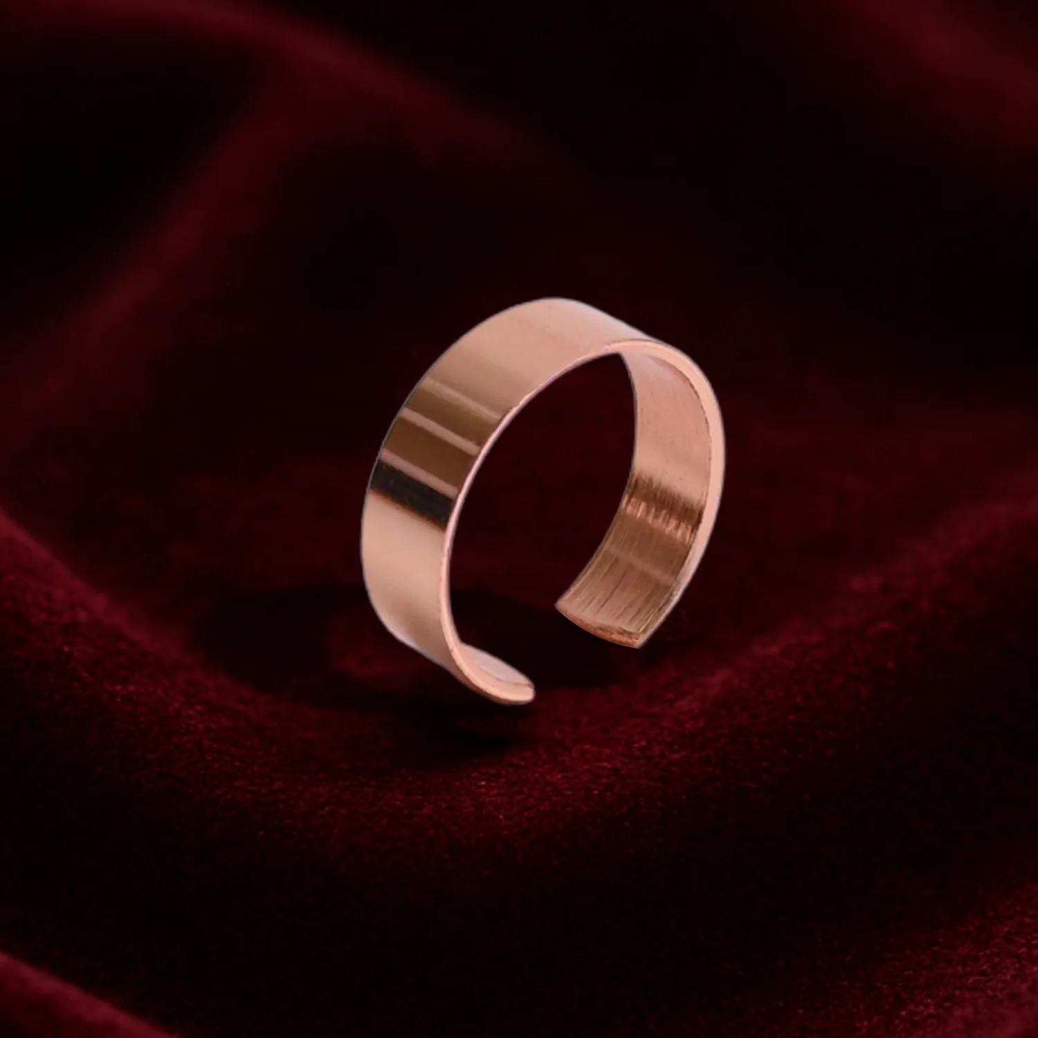 Custom Engraved Rose Gold-Plated Adjustable Stainless Steel Ring - Image 3