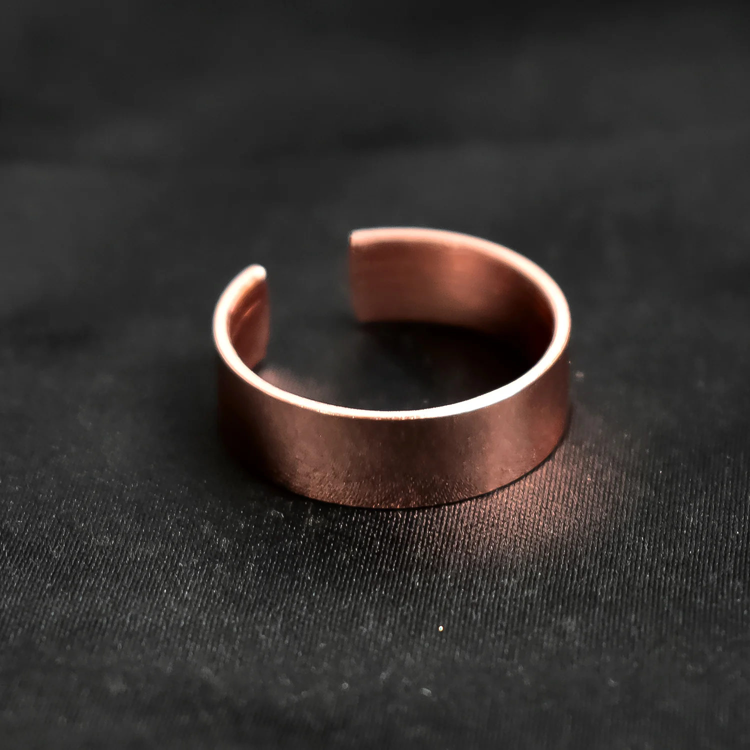 Custom Engraved Rose Gold-Plated Adjustable Stainless Steel Ring - Image 4