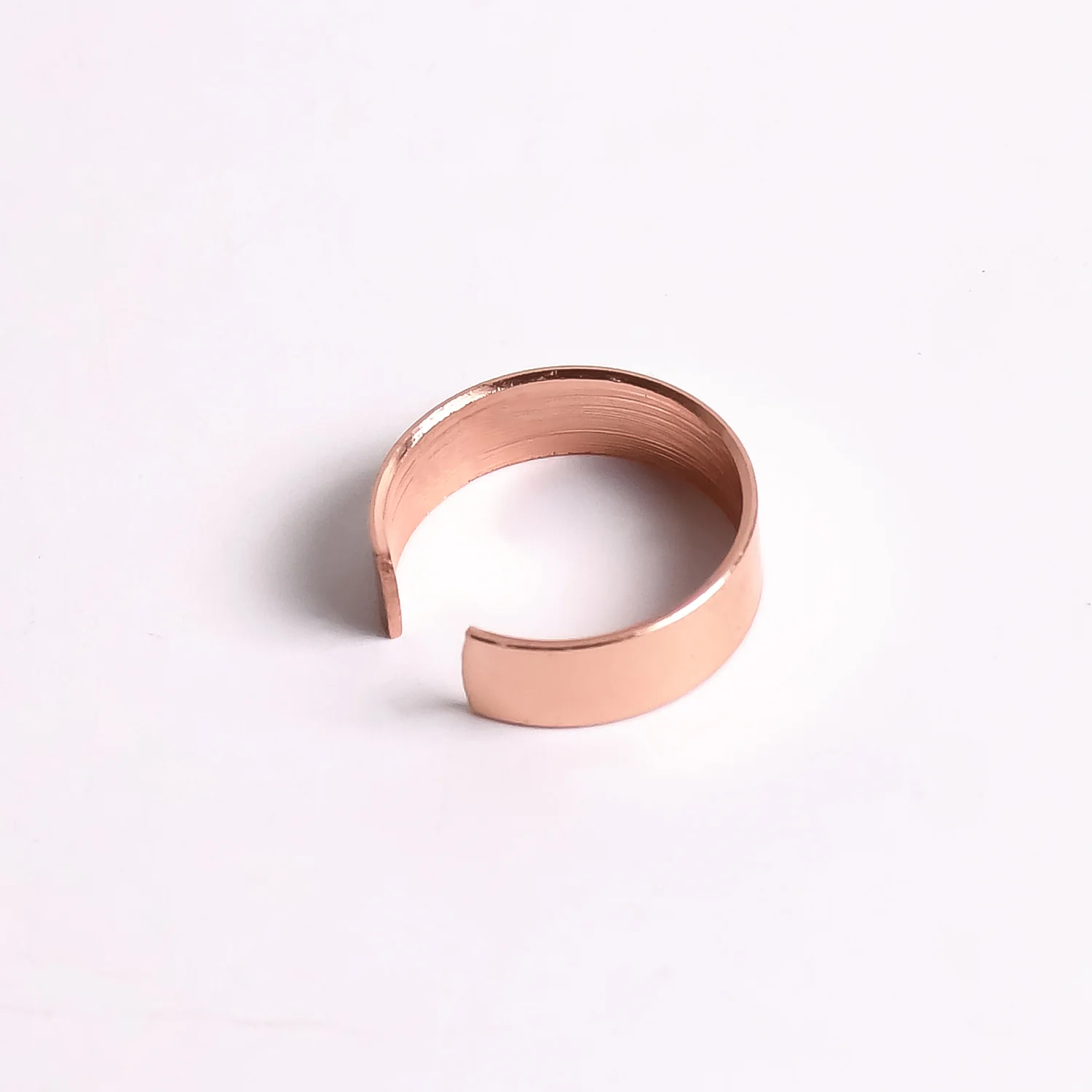 Custom Engraved Rose Gold-Plated Adjustable Stainless Steel Ring - Image 6
