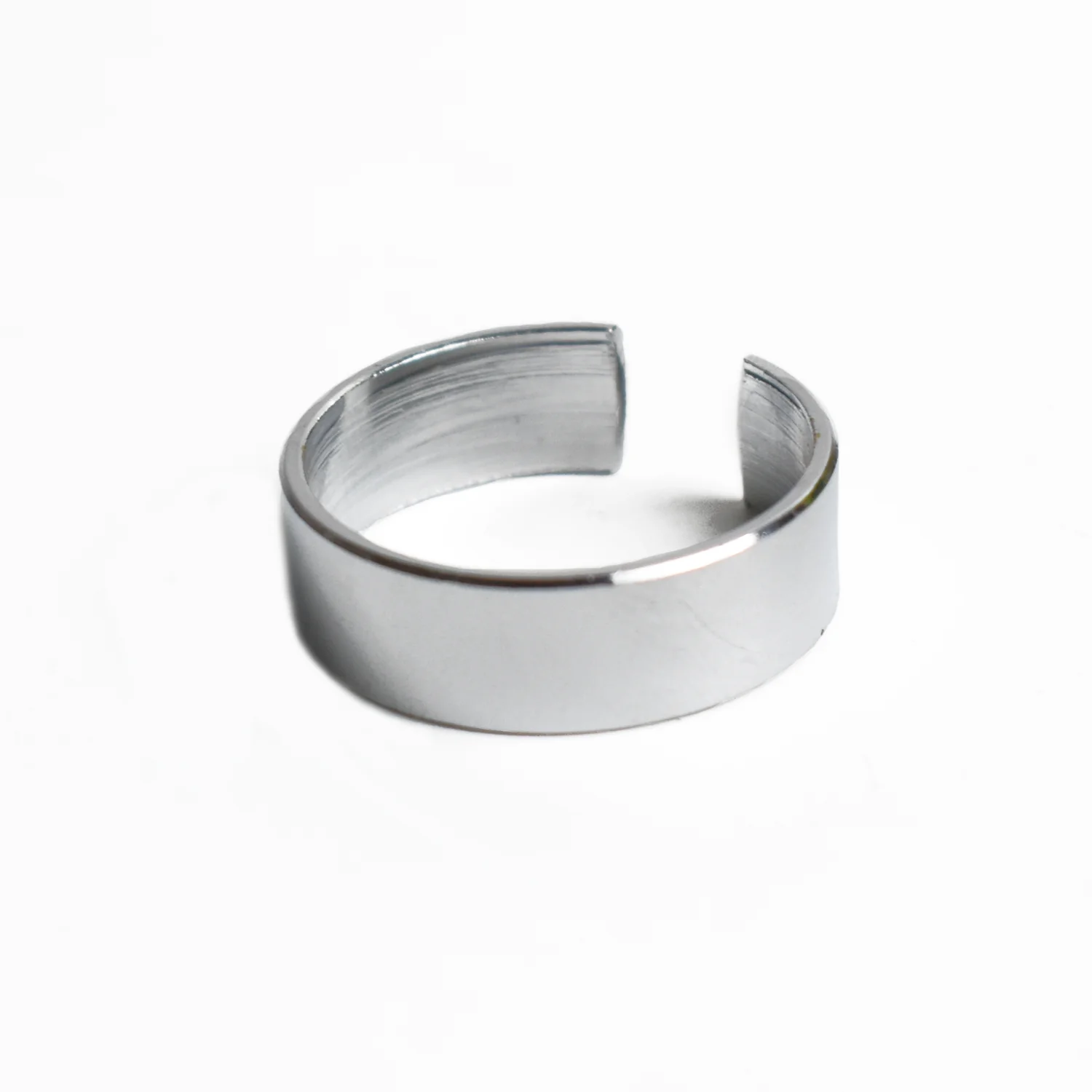 Custom Engraved Silver Stainless Steel Adjustable Ring - Image 5