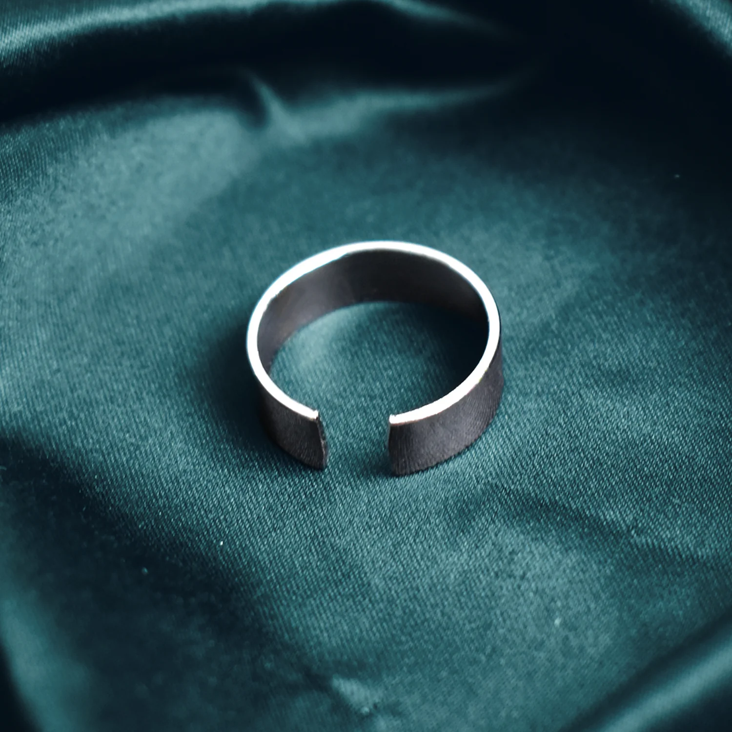 Custom Engraved Silver Stainless Steel Adjustable Ring - Image 7