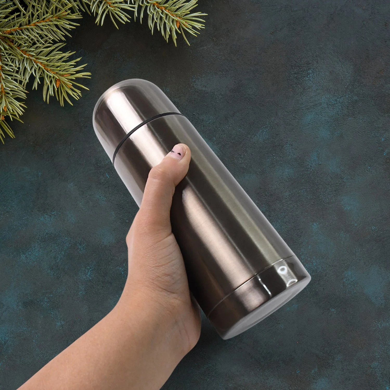Customize Stainless Steel  Hot And Cold Water Bottle With Push-down Lid (350ml) - Image 3