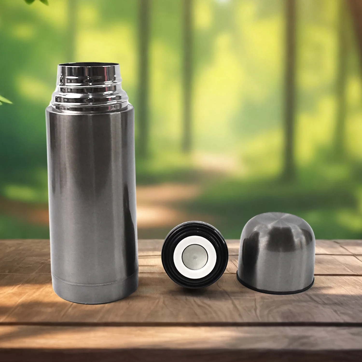 Customize Stainless Steel  Hot And Cold Water Bottle With Push-down Lid (350ml) - Image 4