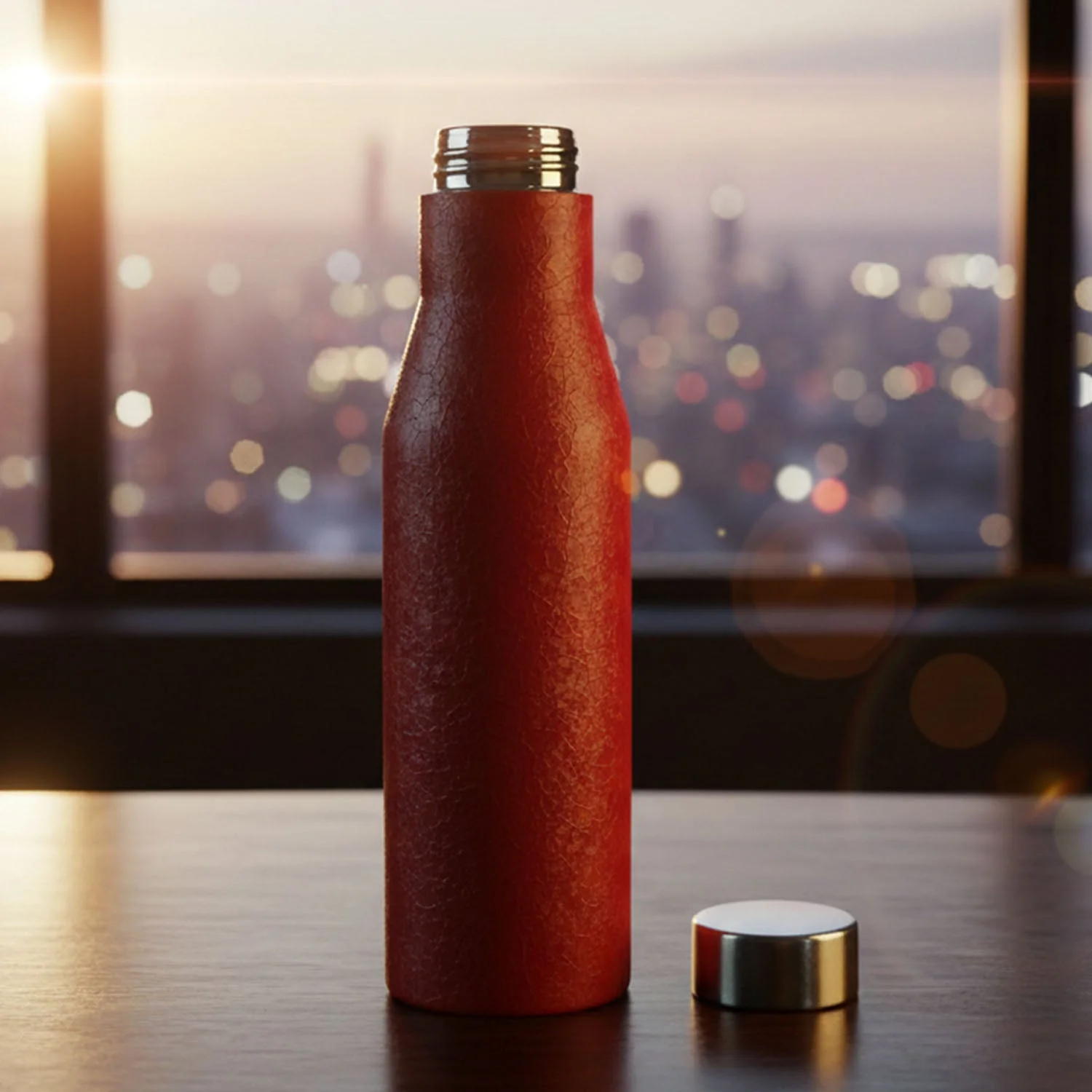 Custom Stainless Steel Water Bottle Red Color (1000 ml, 1 Pc) - Image 7