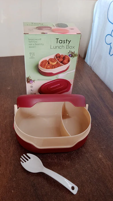 Customized Airtight Food Grade Tiffin Box with 2 in 1 Spoon And 2 Compartment - Image 6