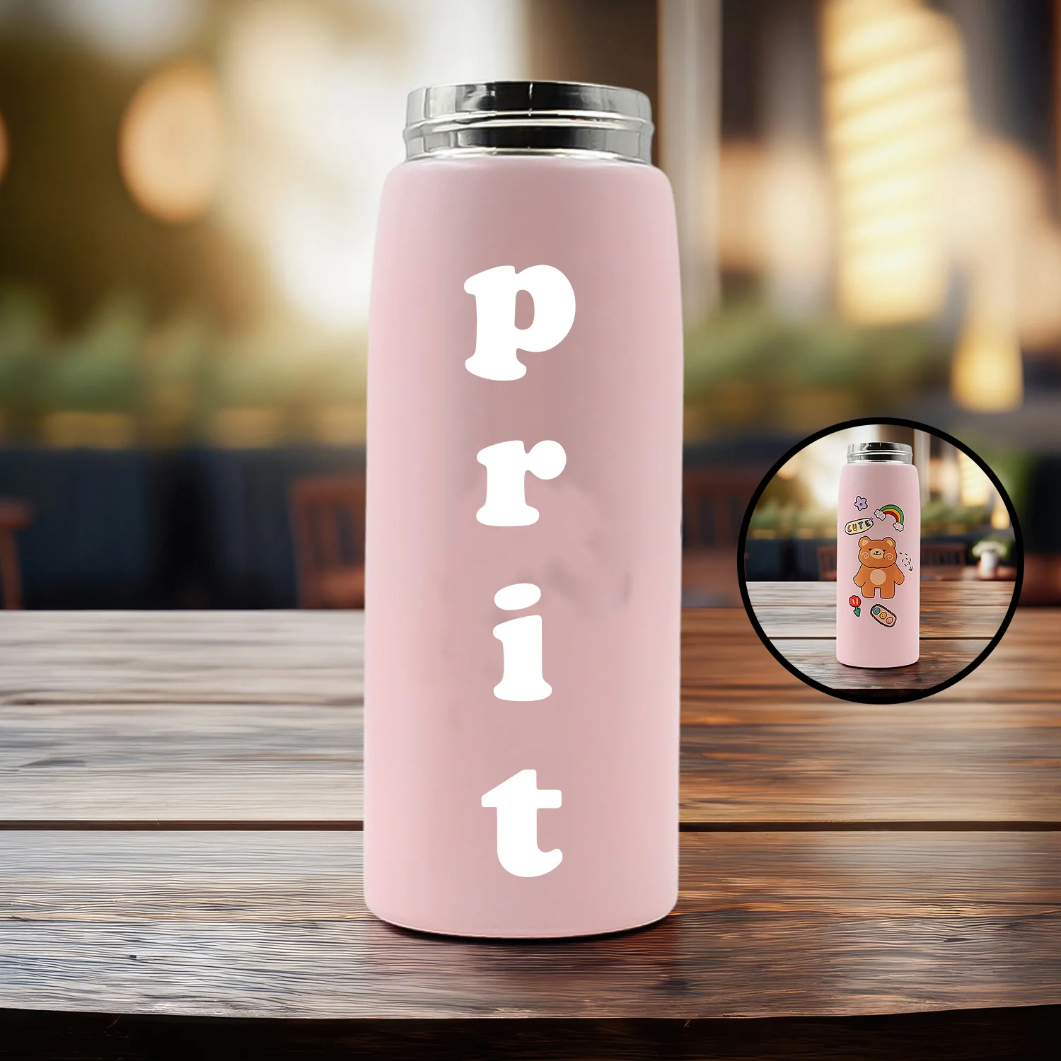 Customize Vacuum Insulated Water Bottle with LED Temperature Display (450 ML Approx) - Image 4
