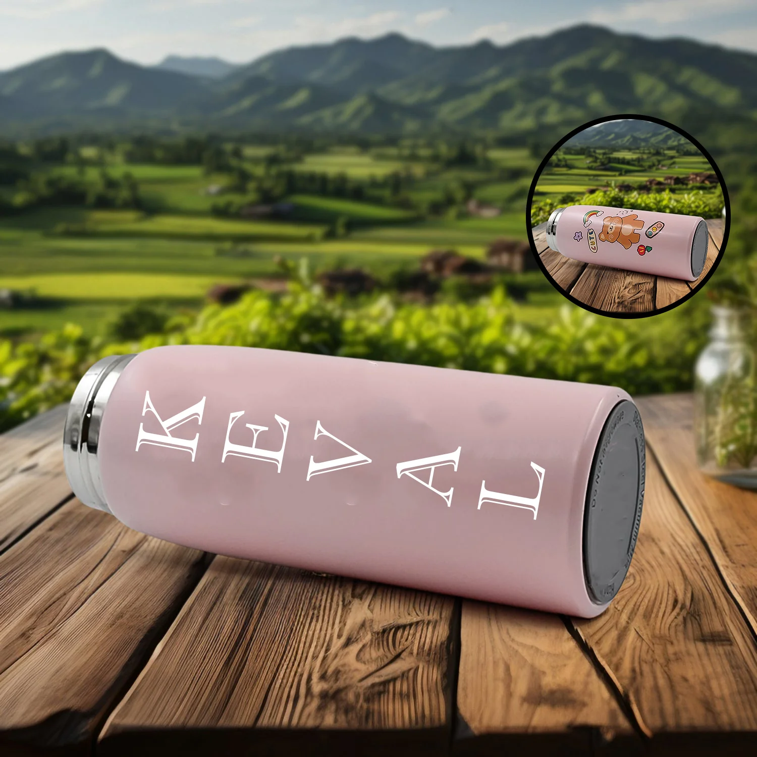 Customize Vacuum Insulated Water Bottle with LED Temperature Display (450 ML Approx) - Image 5