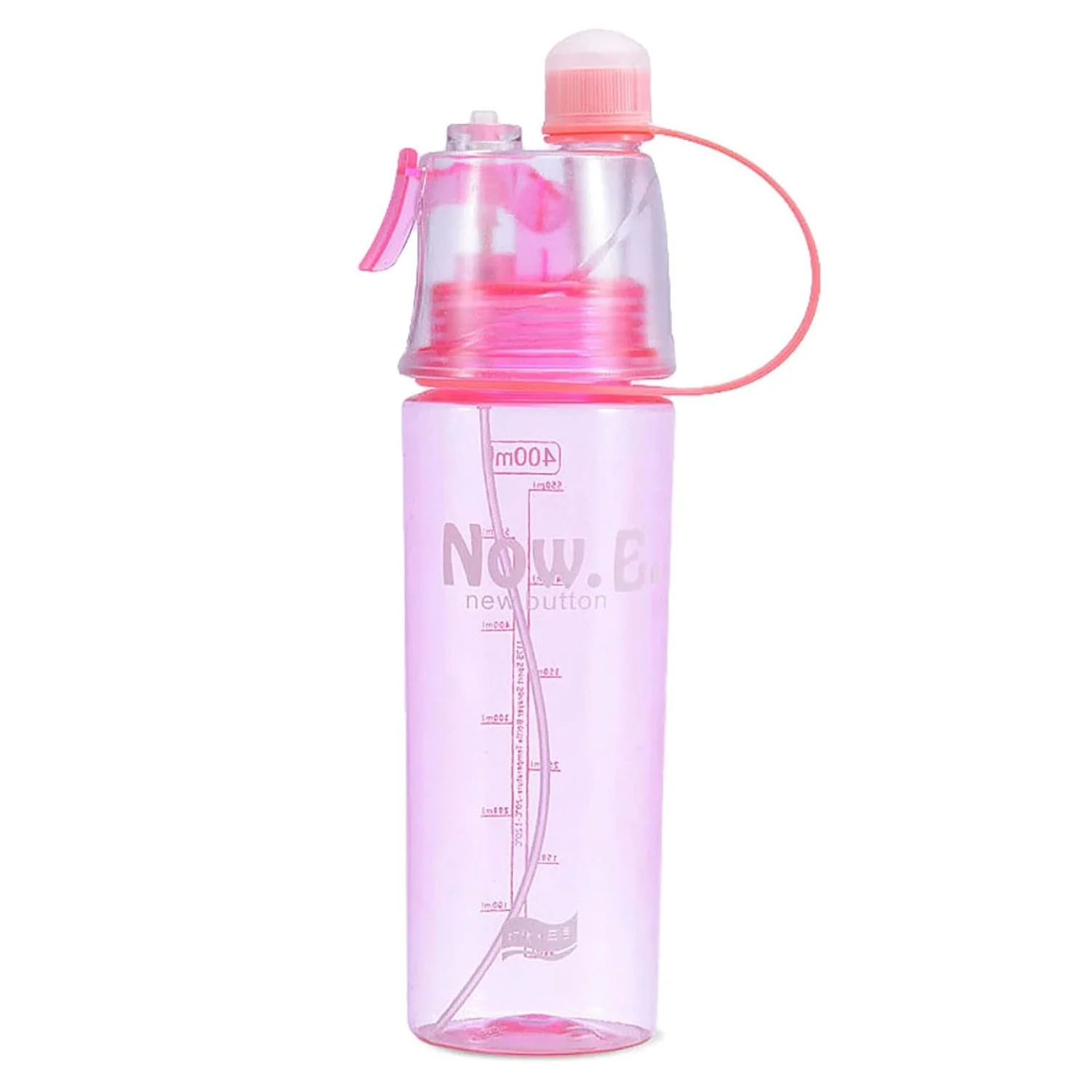 Customize Plastic 2 In 1 Mist Spray Water Bottle (Multicolor / 400 ML / 1 Pc) - Image 5