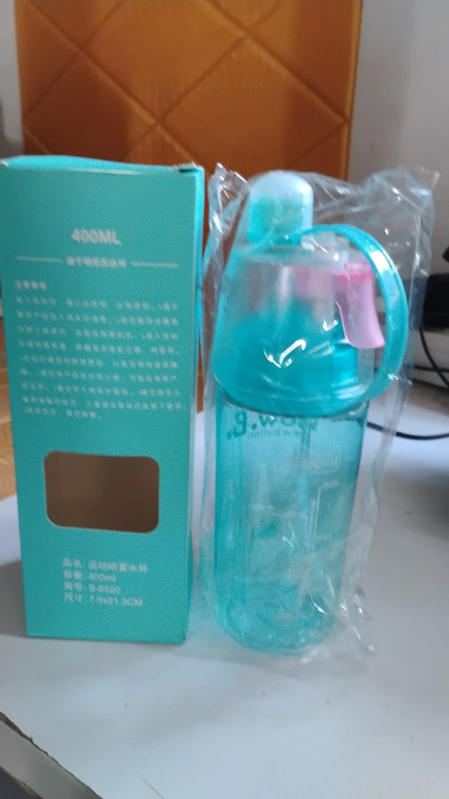 Customize Plastic 2 In 1 Mist Spray Water Bottle (Multicolor / 400 ML / 1 Pc) - Image 7