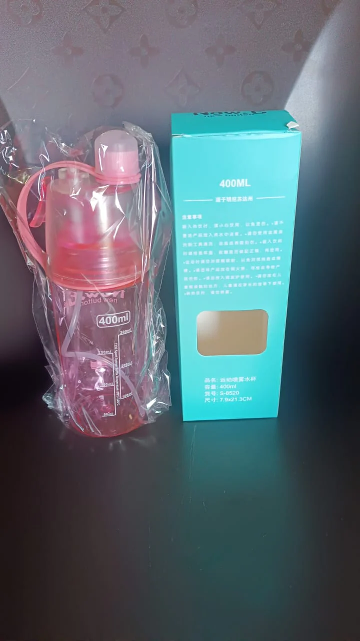 Customize Plastic 2 In 1 Mist Spray Water Bottle (Multicolor / 400 ML / 1 Pc) - Image 8