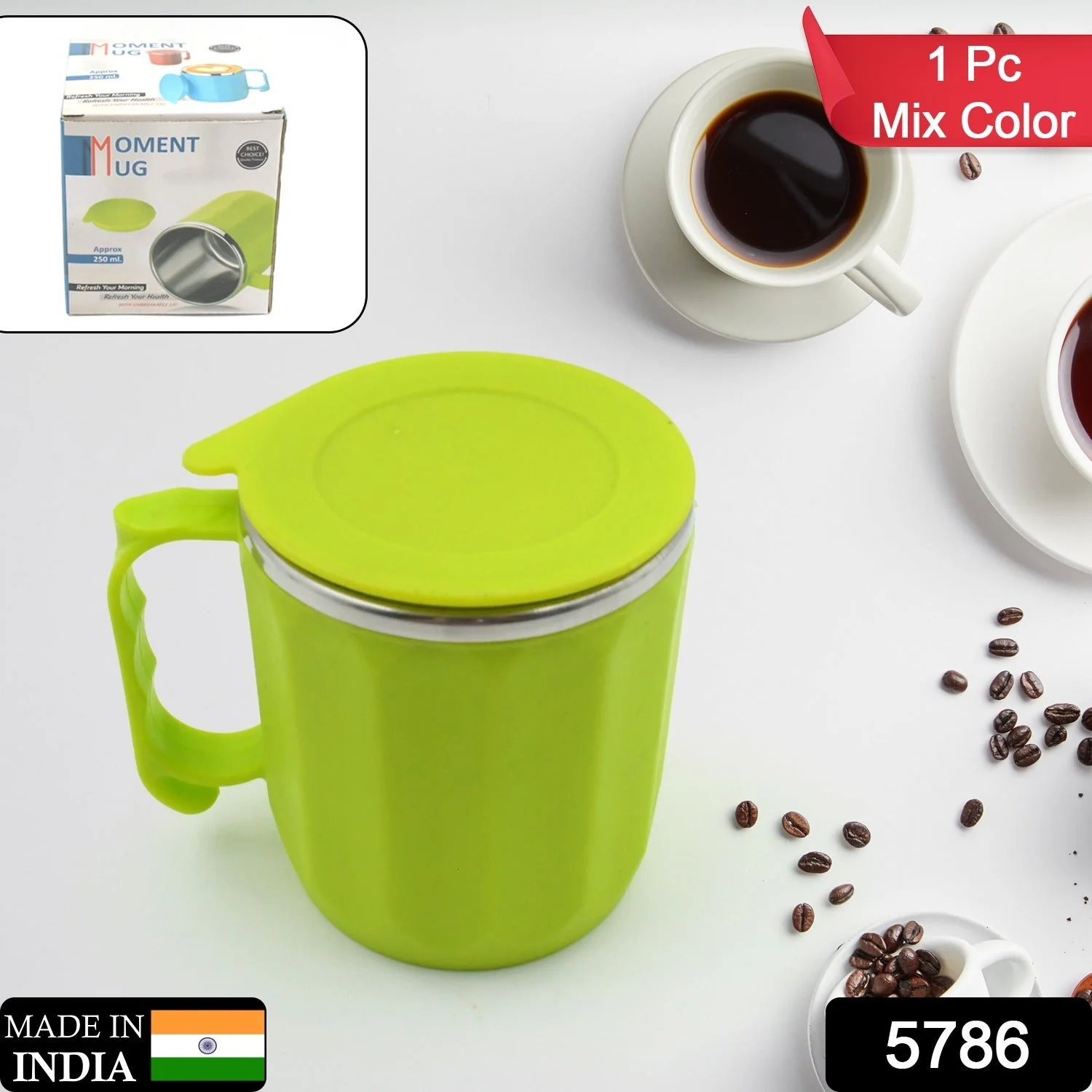 Customize 250ML Stainless Steel Mug: Insulated, Leakproof Lid, Hot/Cold (Mix Color) - Image 3