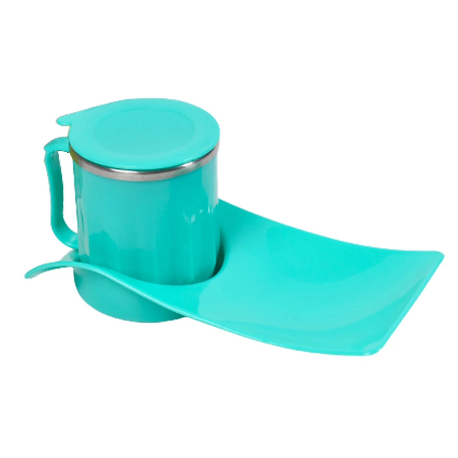 Customize Snack Tray with 350ml Steel Cup for Kids & Home Use - Image 5