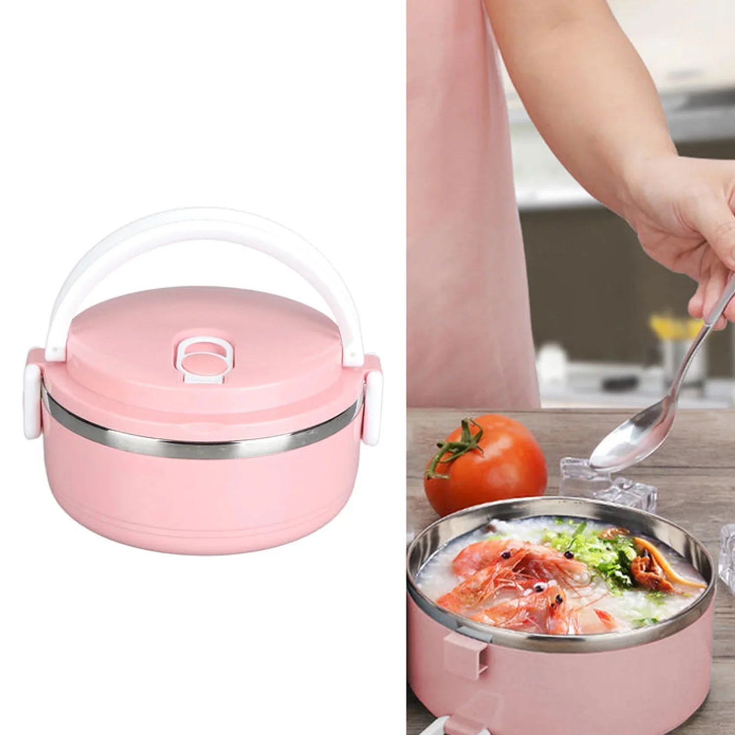 Customize Multi Layer Stainless Steel Hot Lunch Box (1 Layer) - Image 3