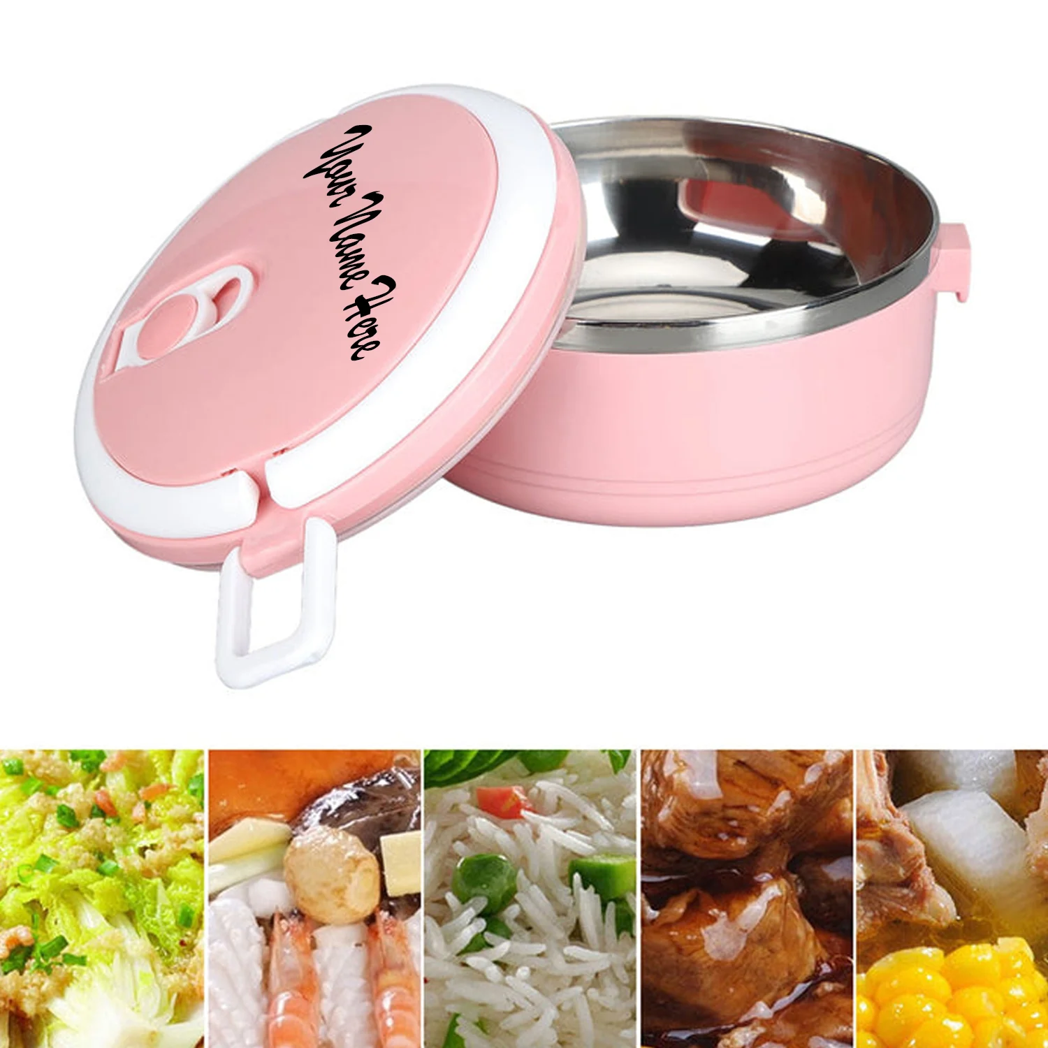 Customize Multi Layer Stainless Steel Hot Lunch Box (1 Layer) - Image 4