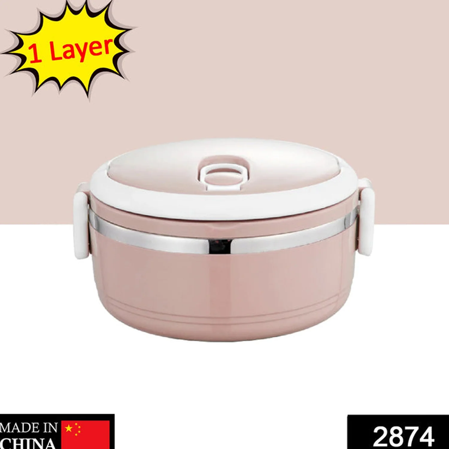 Customize Multi Layer Stainless Steel Hot Lunch Box (1 Layer) - Image 5