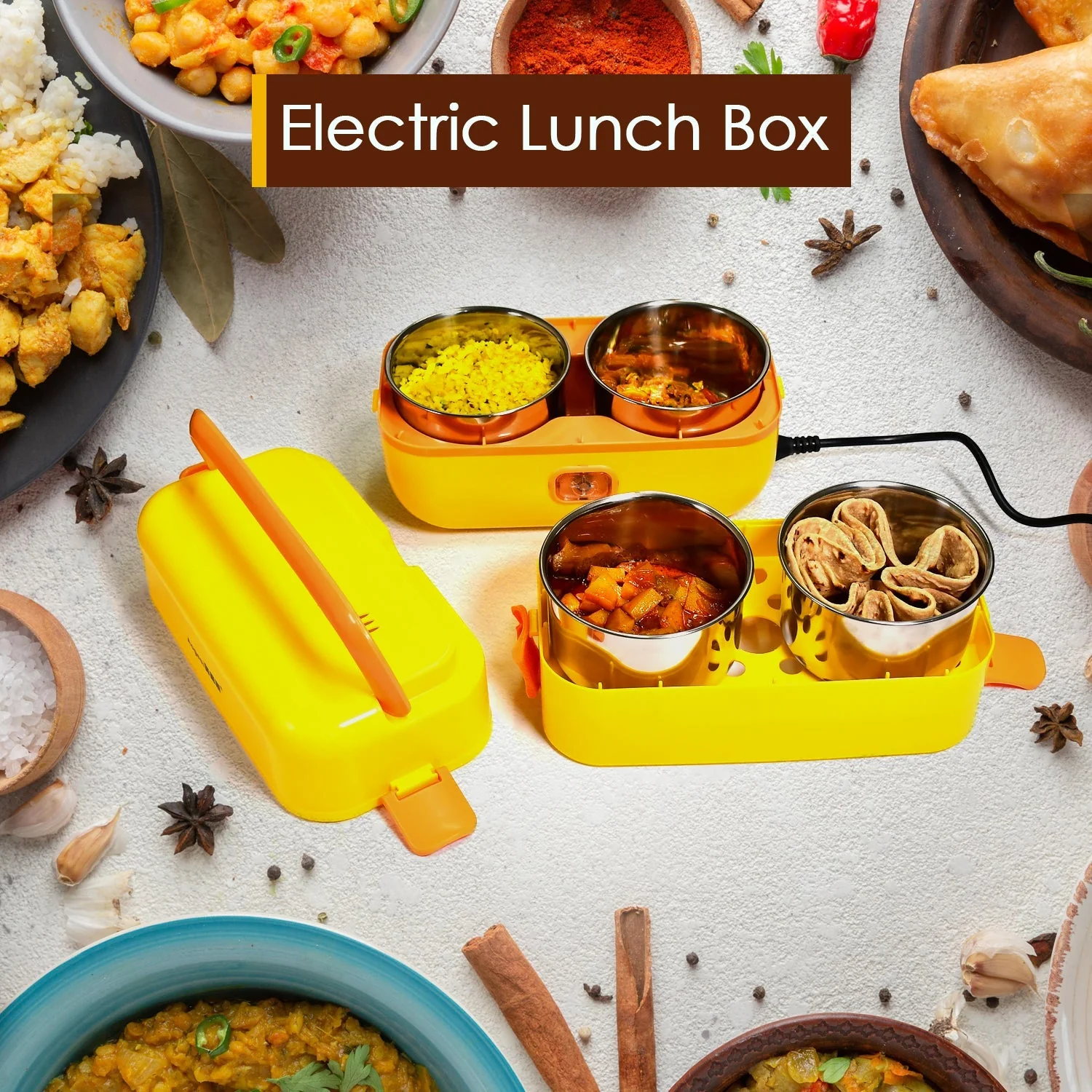 Customize 2Layer Electric Lunch Box for Office - Image 2