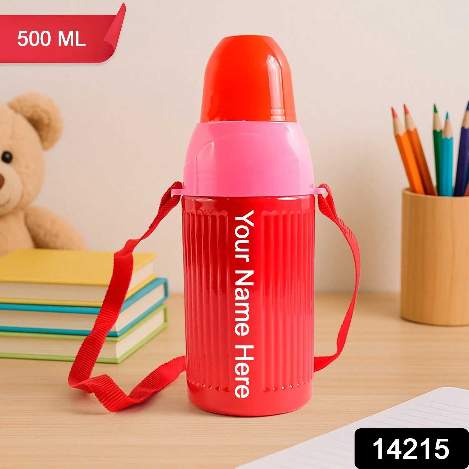 Customize 500ML Kids Insulated Plastic Water Bottle (1 Pc) - Image 2