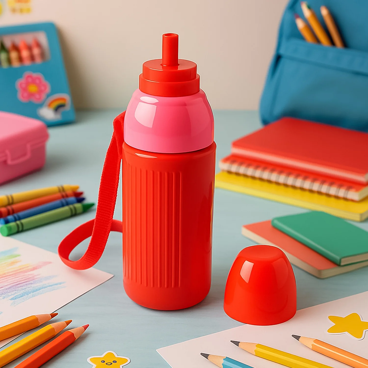 Customize 500ML Kids Insulated Plastic Water Bottle (1 Pc) - Image 3