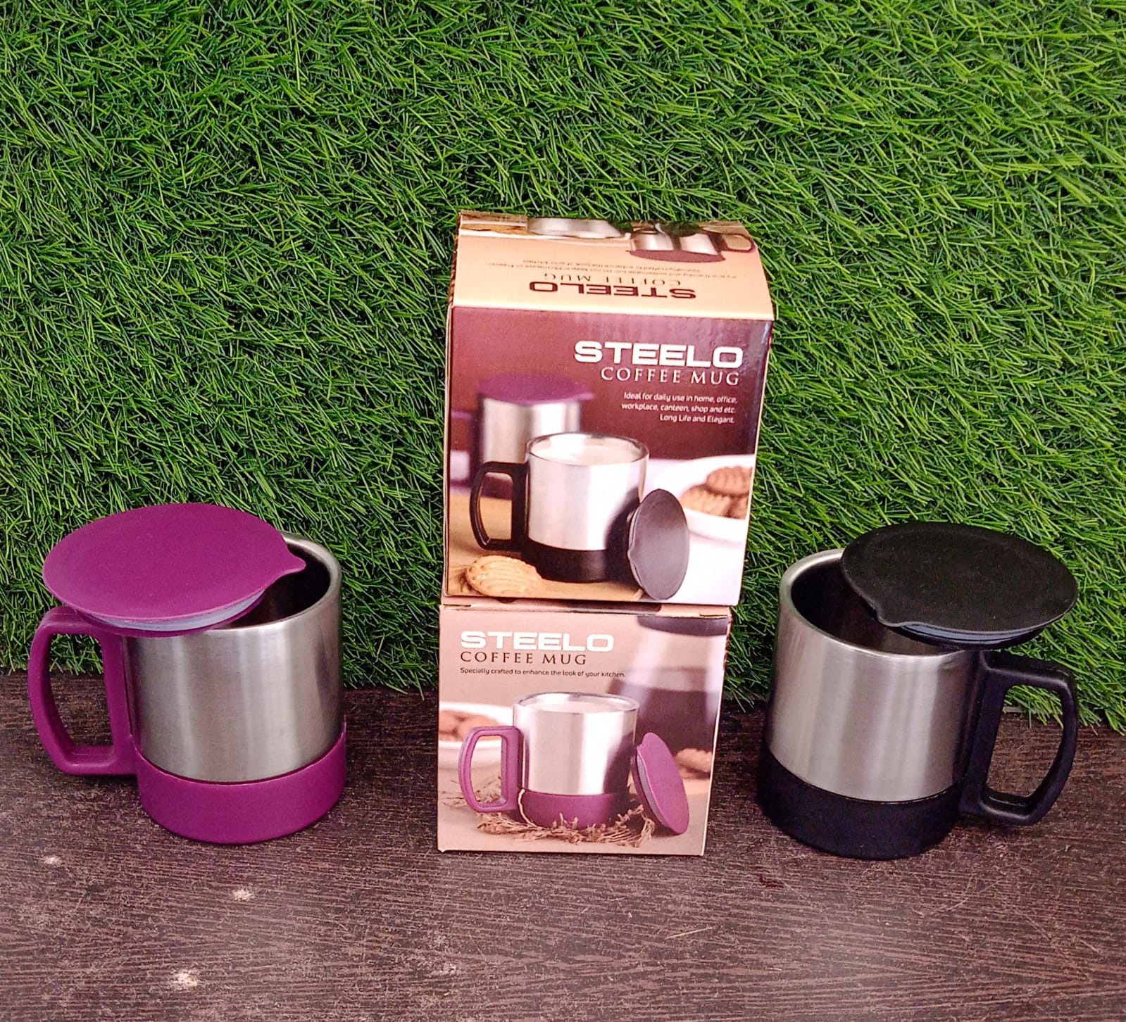 Customize Stainless Steel Coffee/Tea Cup, Stainless Steel Lid Cover Hot Coffee/Tea Mug Hot Insulated Double Wall Stainless Steel, Coffee and Milk Cup with Lid & Handle Easy To Carry - Coffee Cup (1 Pc) - Image 8
