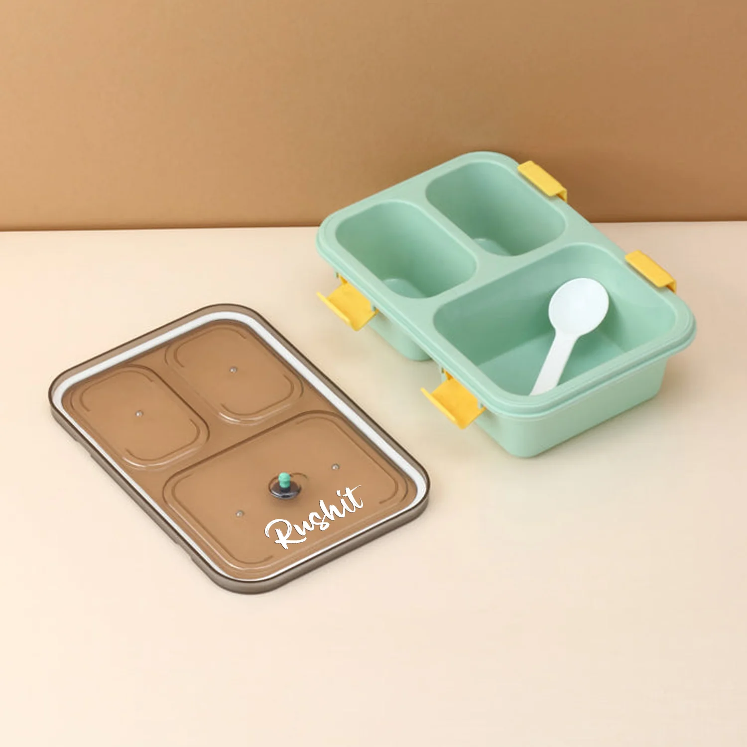 Customize Plastic Lunch Box for Kids, Lunch Box (3 Compartment Lunch Box) - Image 3