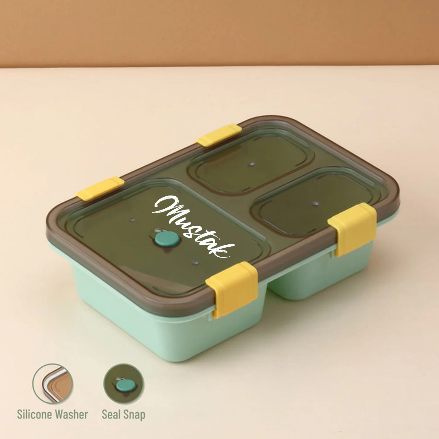 Customize Plastic Lunch Box for Kids, Lunch Box (3 Compartment Lunch Box) - Image 5